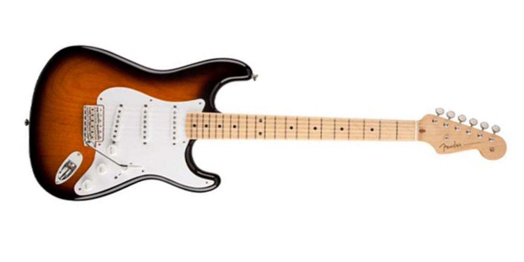 Imagem de uma guitarra modelo stratocaster fender 1954