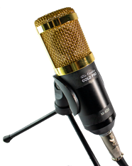 Imagem ilustrativa do modelo de microfone condensador popularmente utilizado