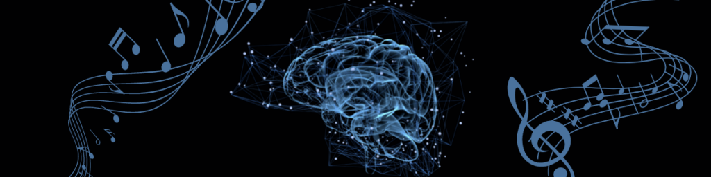 Imagem ilustrativa do cérebro e suas conexões com a música