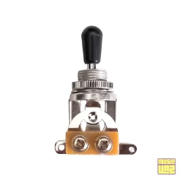 Chave Seletora de 3 Posições para Guitarra Les Paul ou SG com Knob Preto