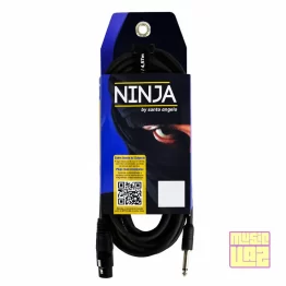 Cabo de microfone Santo Angelo Ninja P10 - XLR Fêmea 3m
