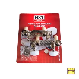 Tarraxas para Cavaquinho Pino Grosso Prateadas MXT