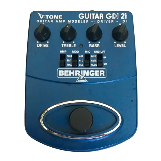 Pedal Behringer GDI21 V-Tone Guitar