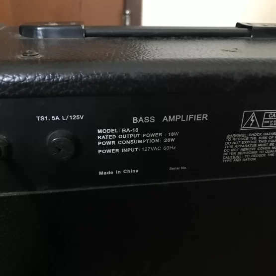 Cubo Amplificador Baixo Waldman BA-18 - Imagem 10