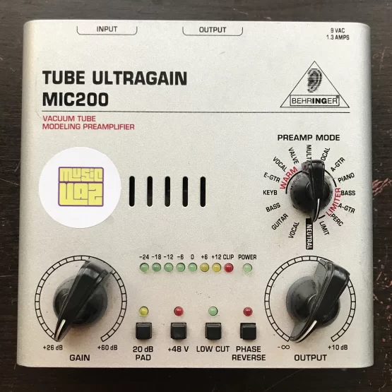 Pré Amplificador Mic100 Tube Ultragain 20dB Behringer - Imagem 2