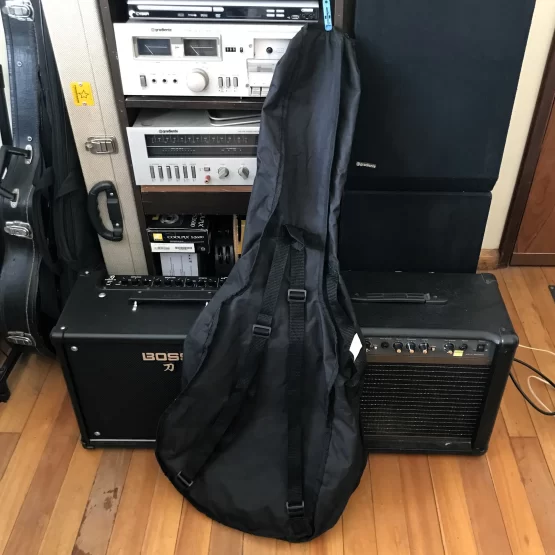 Capa Bag Mochila Para Violão Folk Não Acolchoada Usada - Imagem 2