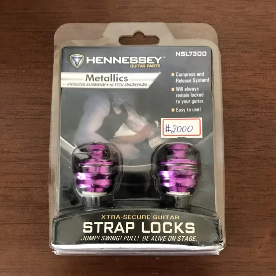 Straplock Para Correia Violão Guitarra Baixo Hennessey NSL7300 Usado - Imagem 3