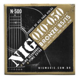 Encordoamento Violão Aço NIG N-500 Bronze .010-.050