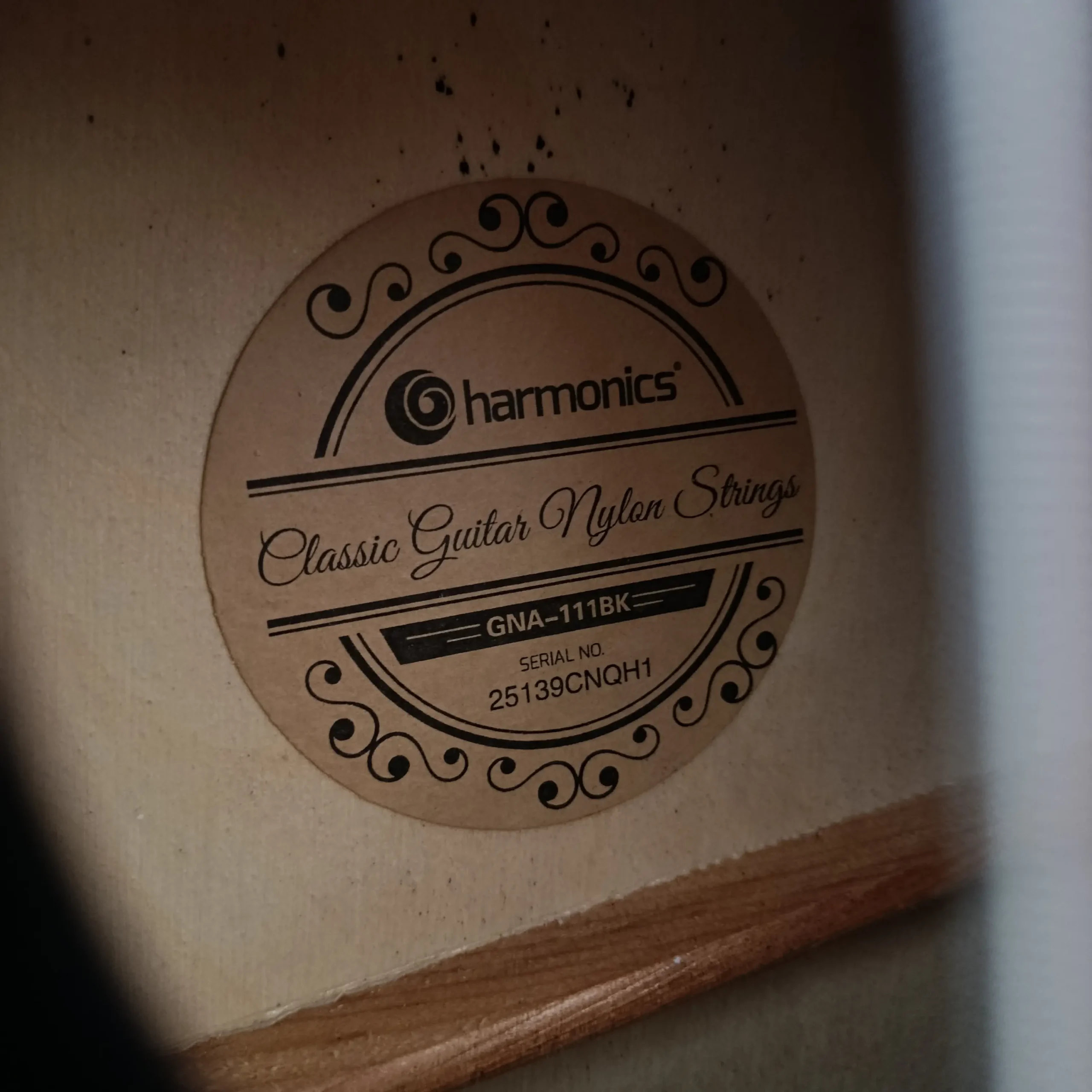 Violão Nylon Harmonics GNA111 Acústico Clássico Preto Produto Novo - Imagem 12