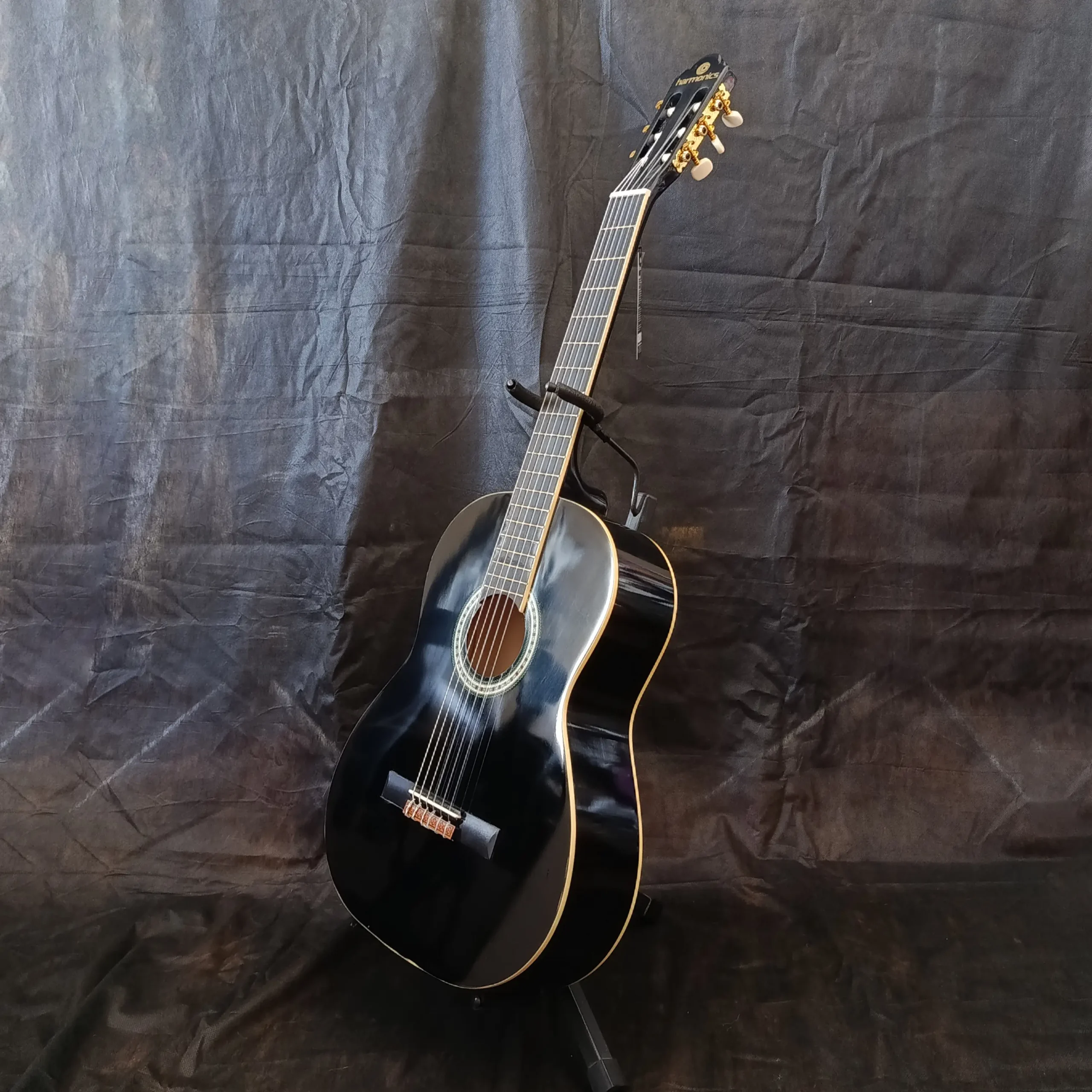 Violão Nylon Harmonics GNA111 Acústico Clássico Preto Produto Novo - Imagem 5