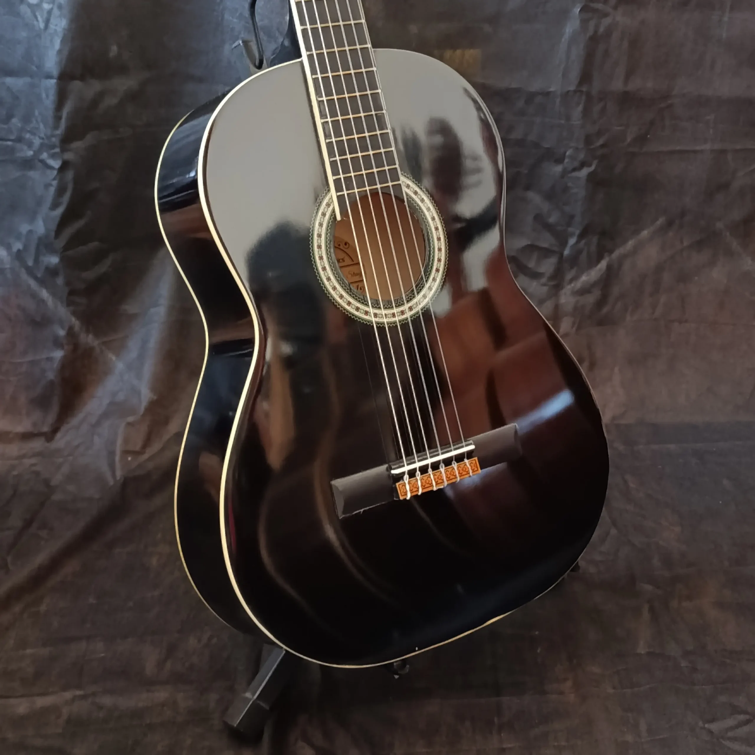 Violão Nylon Harmonics GNA111 Acústico Clássico Preto Produto Novo - Imagem 4