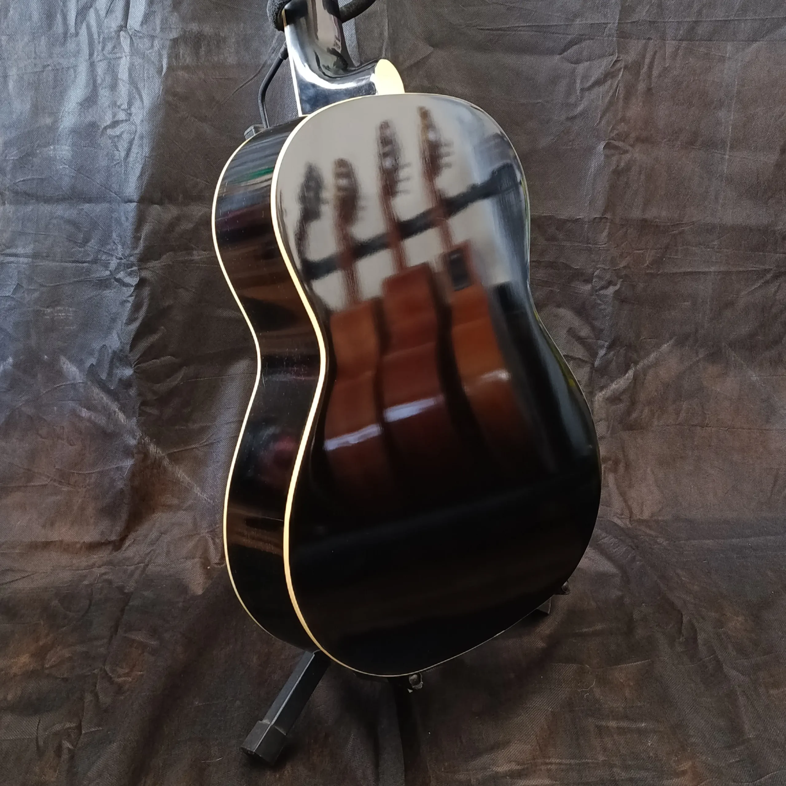 Violão Nylon Harmonics GNA111 Acústico Clássico Preto Produto Novo - Imagem 8