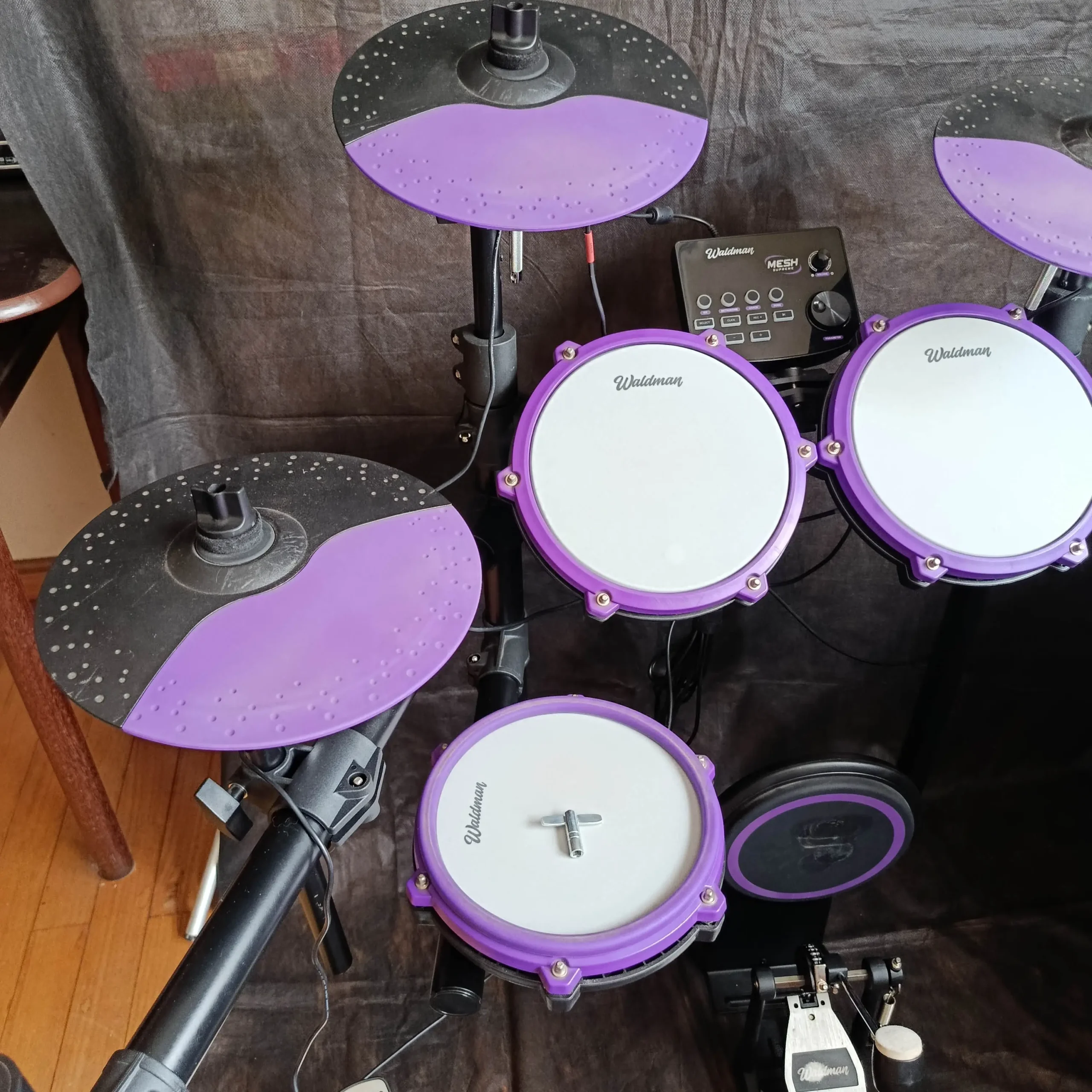Bateria Eletrônica Waldman Mesh Supreme MS-9 - Imagem 3